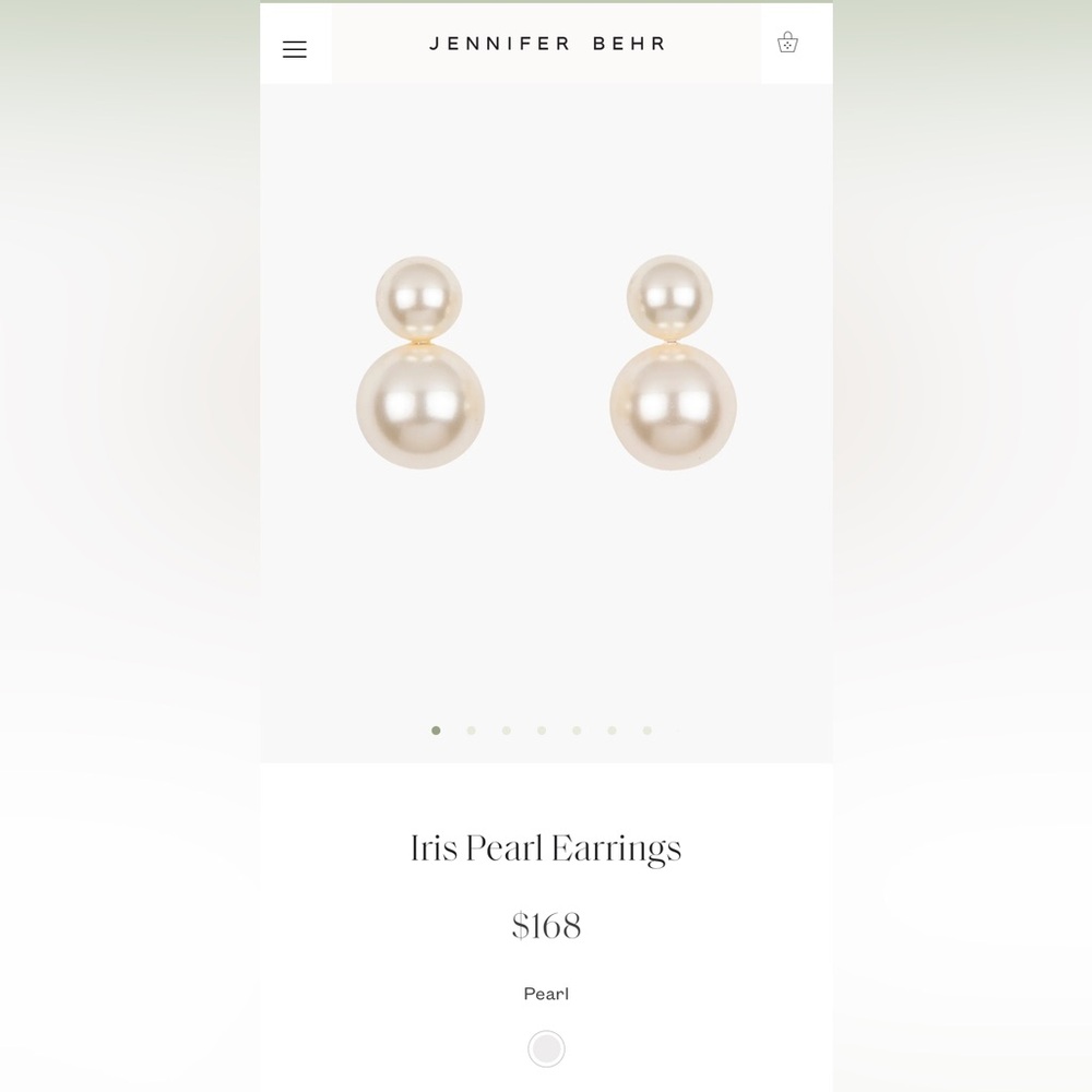 Jennifer Behr Iris Pearl Earrings
Double Pearl Earrings - Cream
NEW!